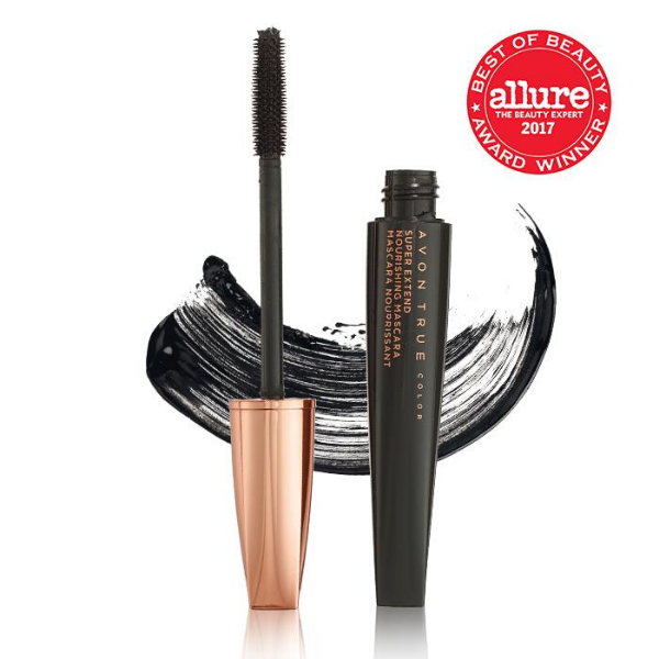 Open tube of SuperExtend Nourishing Mascara, against a white background, with a red Allure Best of Beauty Award Winner badge in the top right corner