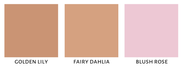 Shade chart showing the different shades of Colors of Love Cushion Kiss Me Highlighter
