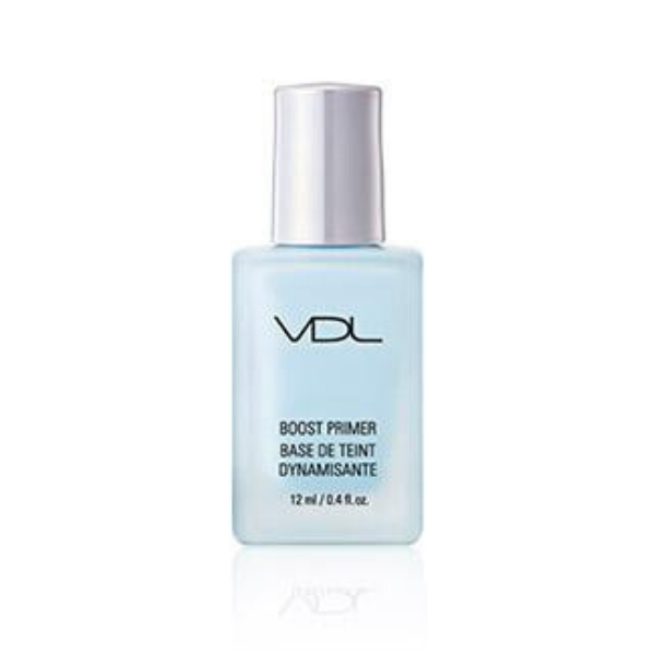 Bottle of VDL Boost Primer, against a white background