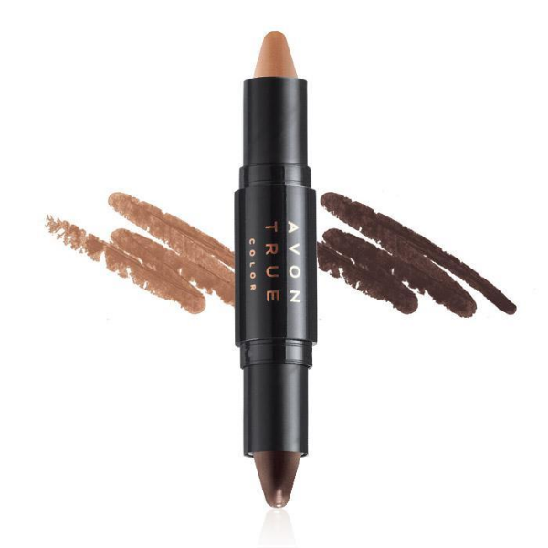 Tube of True Color Transforming Contour Stick, a discontinued avon makeup product, against a white background