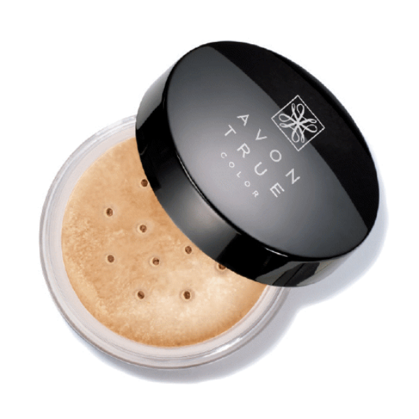 Container of Smooth Minerals Foundation, a discontinued avon makeup product, against a white background