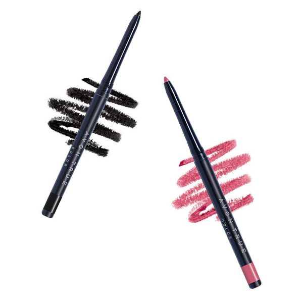 Two tubes of Glimmersticks liners in black and pink, against a white background