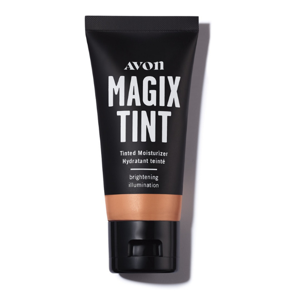 Tube of MagiX Tint Brightening Tinted Moisturizer, against a white background