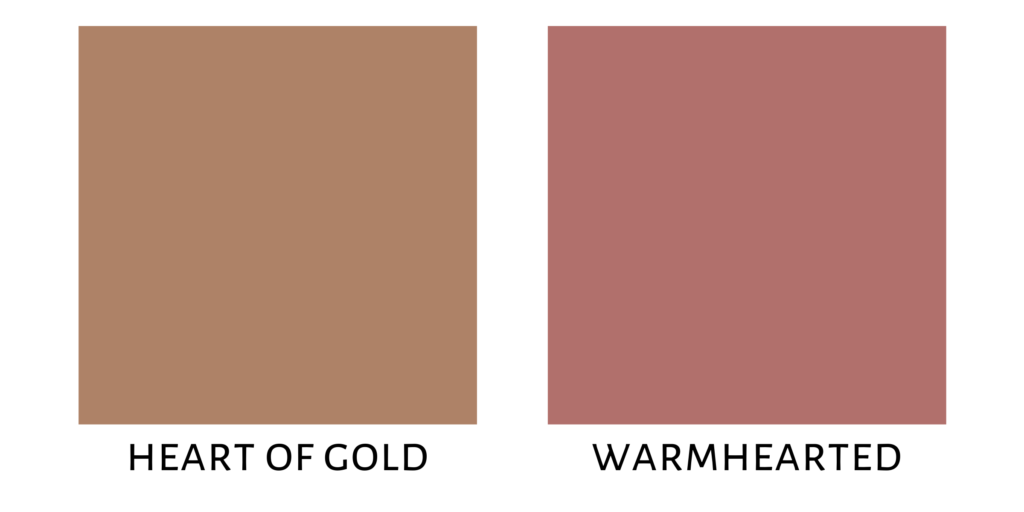 Shade chart showing the different shades of Glow Balm Bronzing Stick