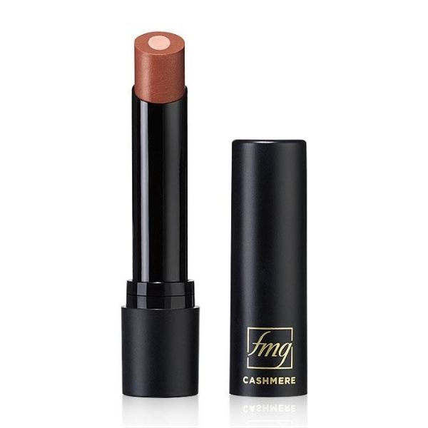 Open tube of Cashmere Essence Lipcream in the shade Chic Cocoa, against a white background