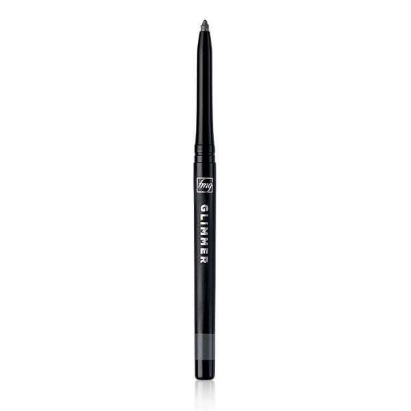 Open tube of fmg Glimmer Cream Eyeliner, in front of a white background