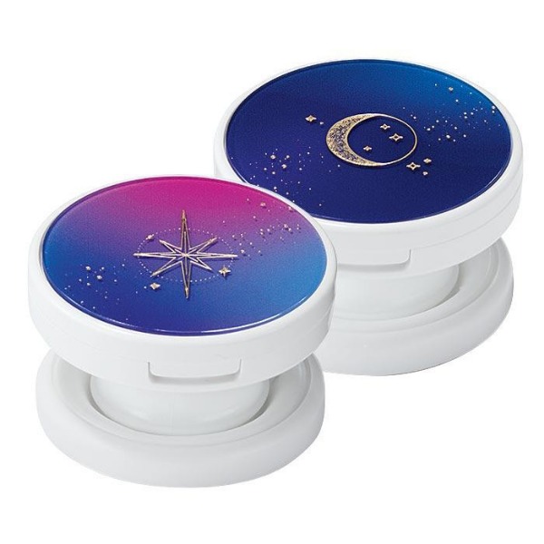 Two closed containers of REACH Pop-Up Lip Balm, a PopGrip lip balm, against a white background
