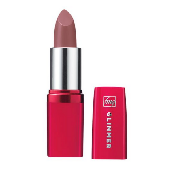 Open tube of Glimmer Satin Lipstick in the shade Morning Glory