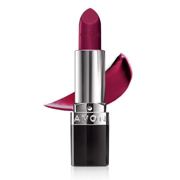 Open tube of True Color Lipstick in the shade Wine with Everything, against a white background